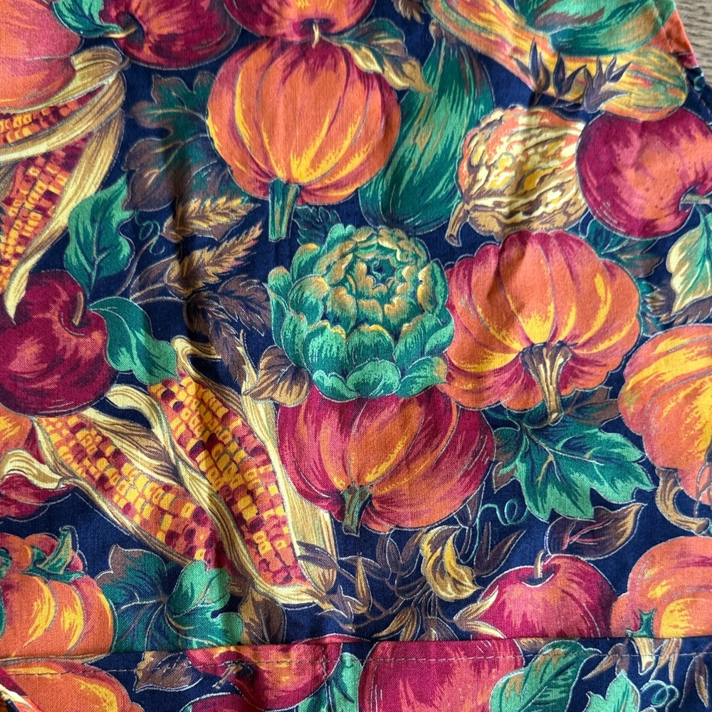 Vibrant Multicolor Fall Harvest Apron for Home Kitchen - Picture 4 of 6